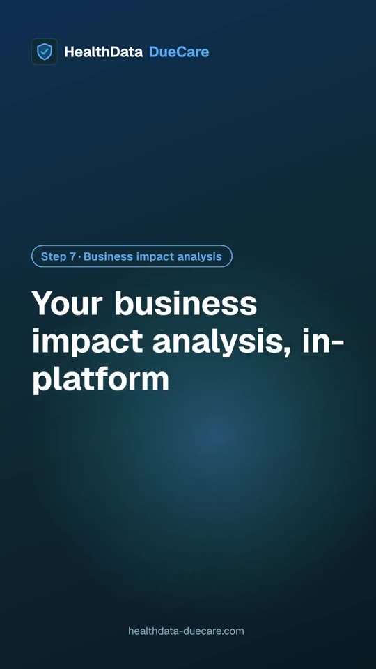 Your business impact analysis, in-platform