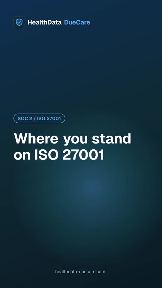 Where you stand on ISO 27001