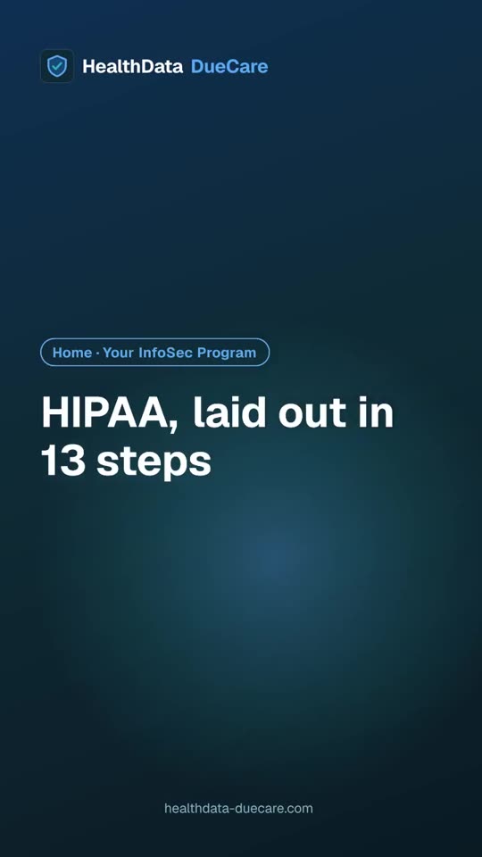 HIPAA, laid out in 13 steps